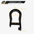Black Front Tow Hooks for Chevrolet Silverado 1500 (2019–2021) 84195908