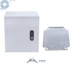 Weatherproof Steel Enclosure Box for NEMA 4X IP66 (12x10x6")