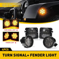 LED Side Lamp Turn Signal Light for Jeep JKU Wrangler (2010–2015)