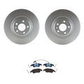Disc Brake Pad Kit with Front Rotors for Audi S4 S5 (TRW-Girling)