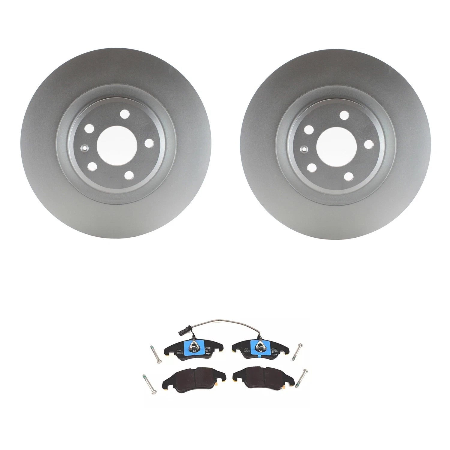 Disc Brake Pad Kit with Front Rotors for Audi S4 S5 (TRW-Girling)