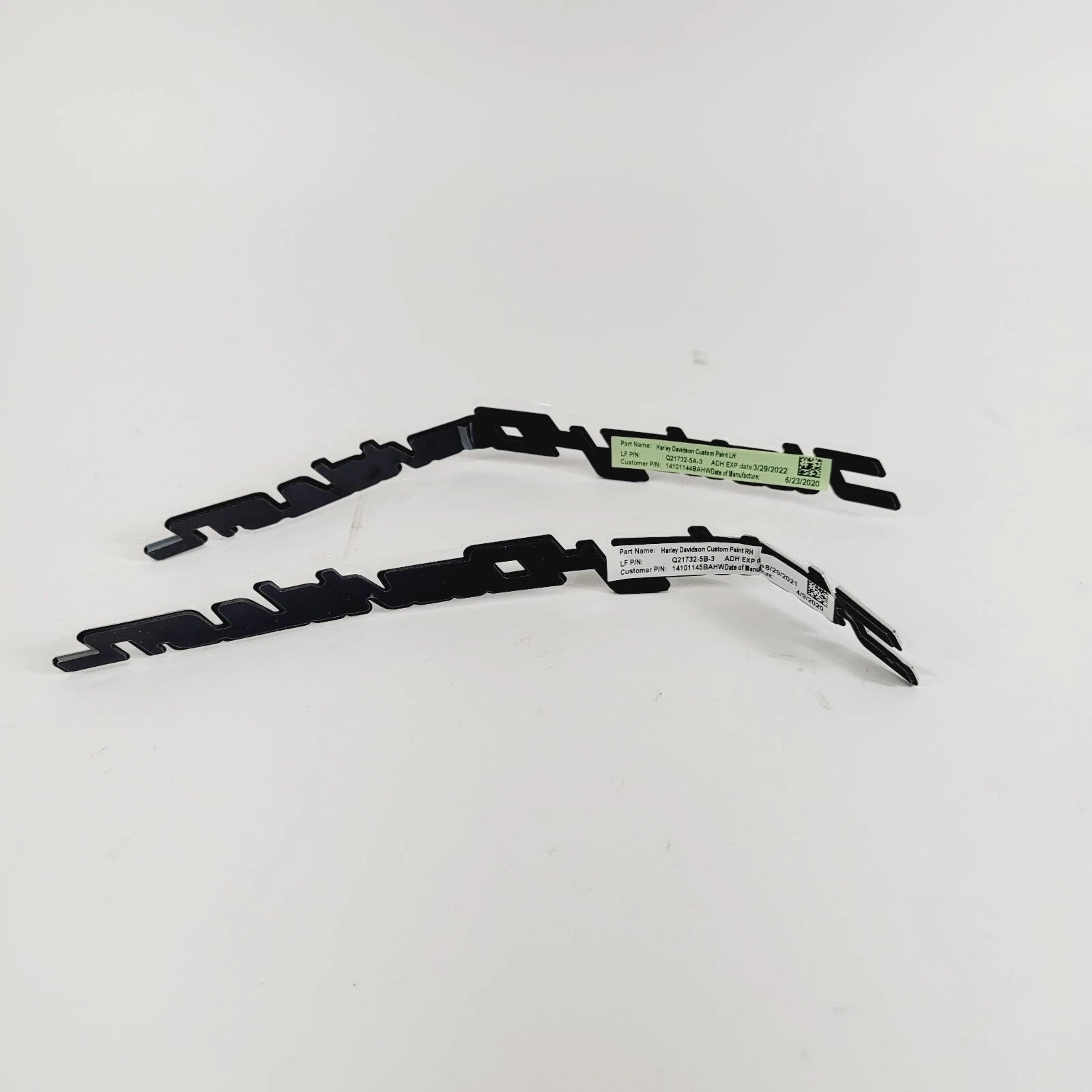 Set of 2 Chrome & Black Gas Tank Emblems for Harley Davidson Touring (2008–2023)