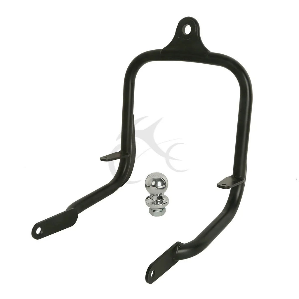 Black Trailer Hitch Tow Receiver for Harley Street Glide, Road King (2014-2016)