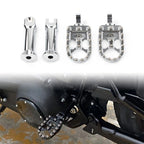 Chrome Rear Passenger Foot Pegs with Bracket for Harley Softail Street Bob (2018–2020)