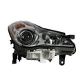 Replacement Passenger Side Halogen Headlight Assembly for 2008-09 Infiniti EX35