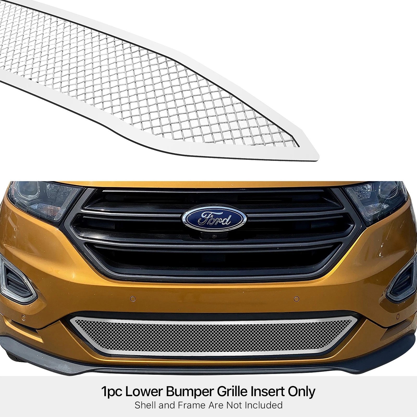 Stainless Chrome Mesh Grille Insert for Ford Edge Sport (2015-2018)