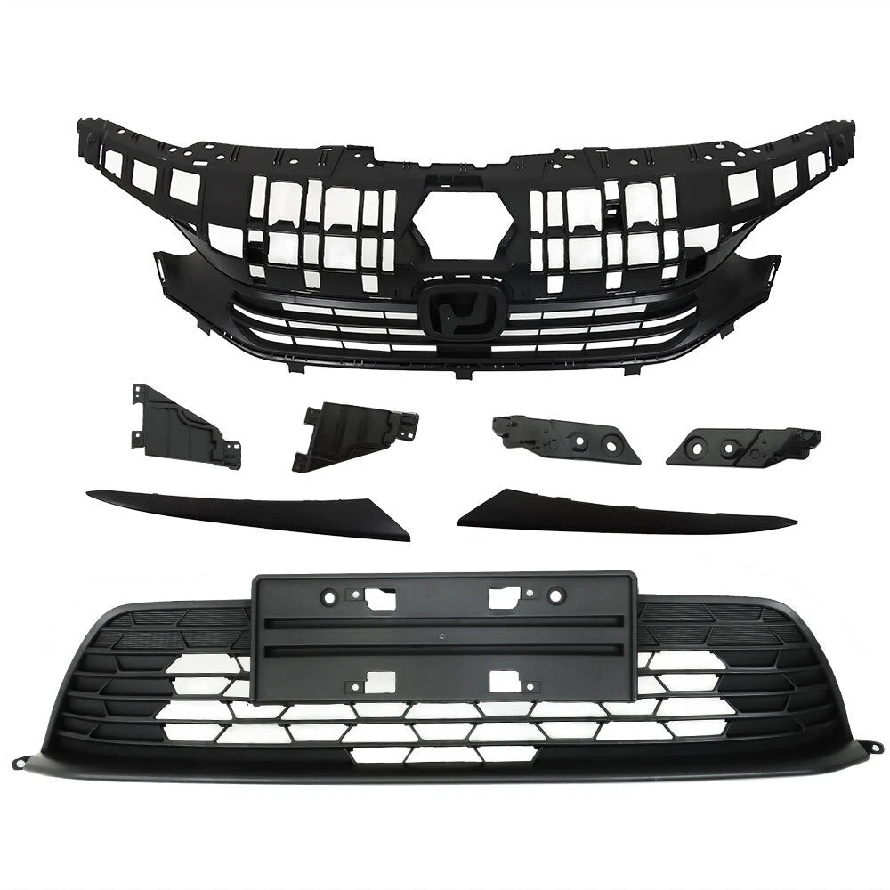 Front Bumper Grille & Headlight Eyelid Set for Honda Civic (2022–2023)