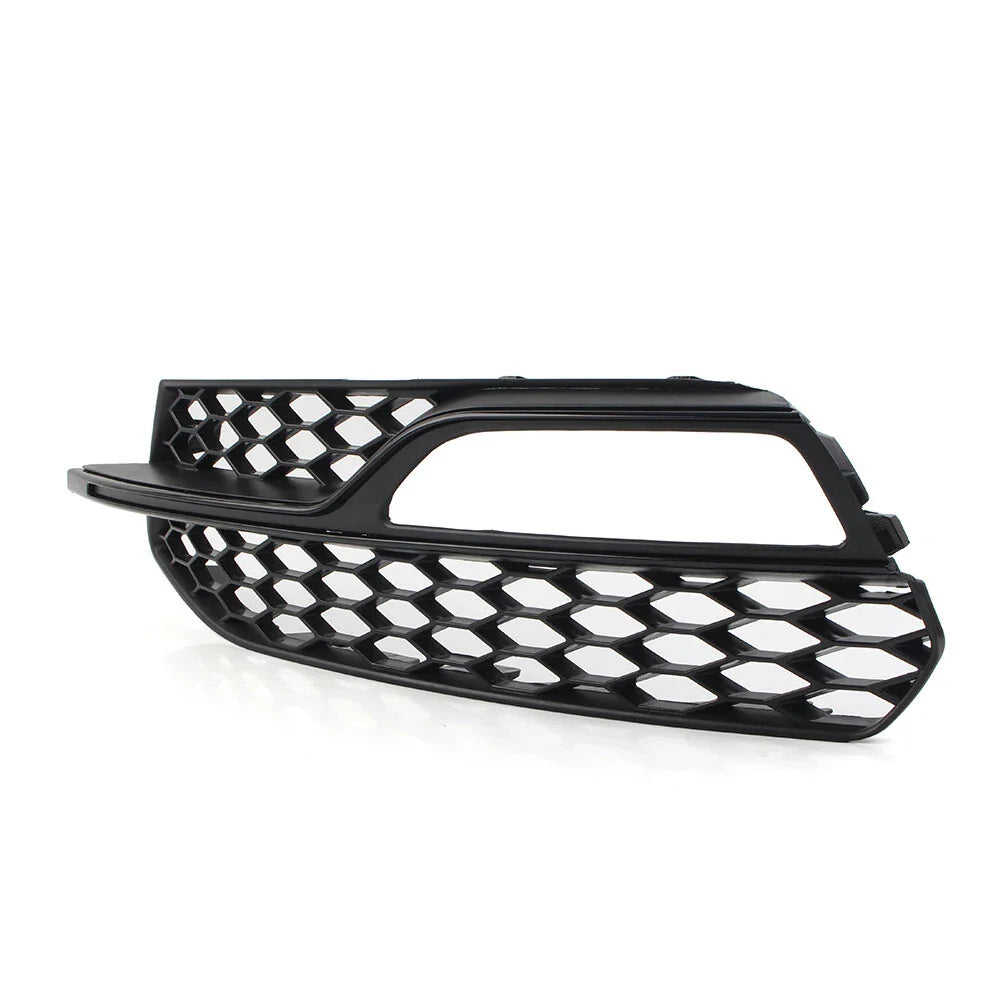Left Honeycomb Mesh Front Bumper Fog Light Grille Cover for Audi A3 S3 (13-17)