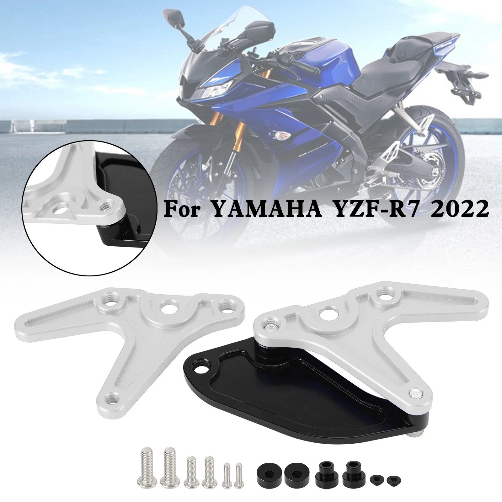 Aluminum Motorcycle Stand Hook Sprocket Toe Guard for Yamaha YZF-R7 (2022)