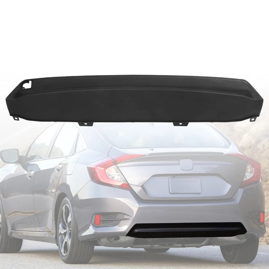 Valance for Honda Civic (2016–2018) Black Rear Bumper Cover Garnish