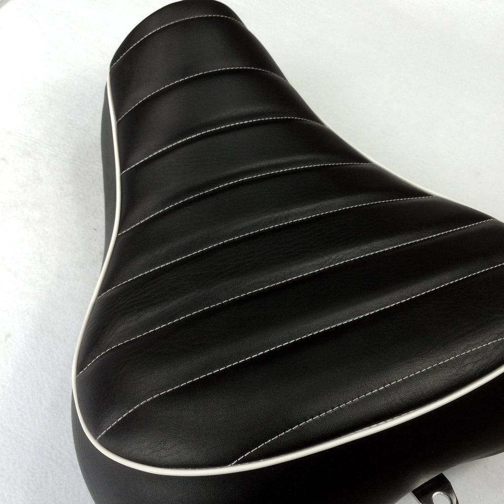 Custom Front Solo Driver Cross Stripe Seat for Harley XL 1200S (2005–2013)