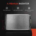Radiator with Oil Cooler for Hyundai Elantra, Kia Forte