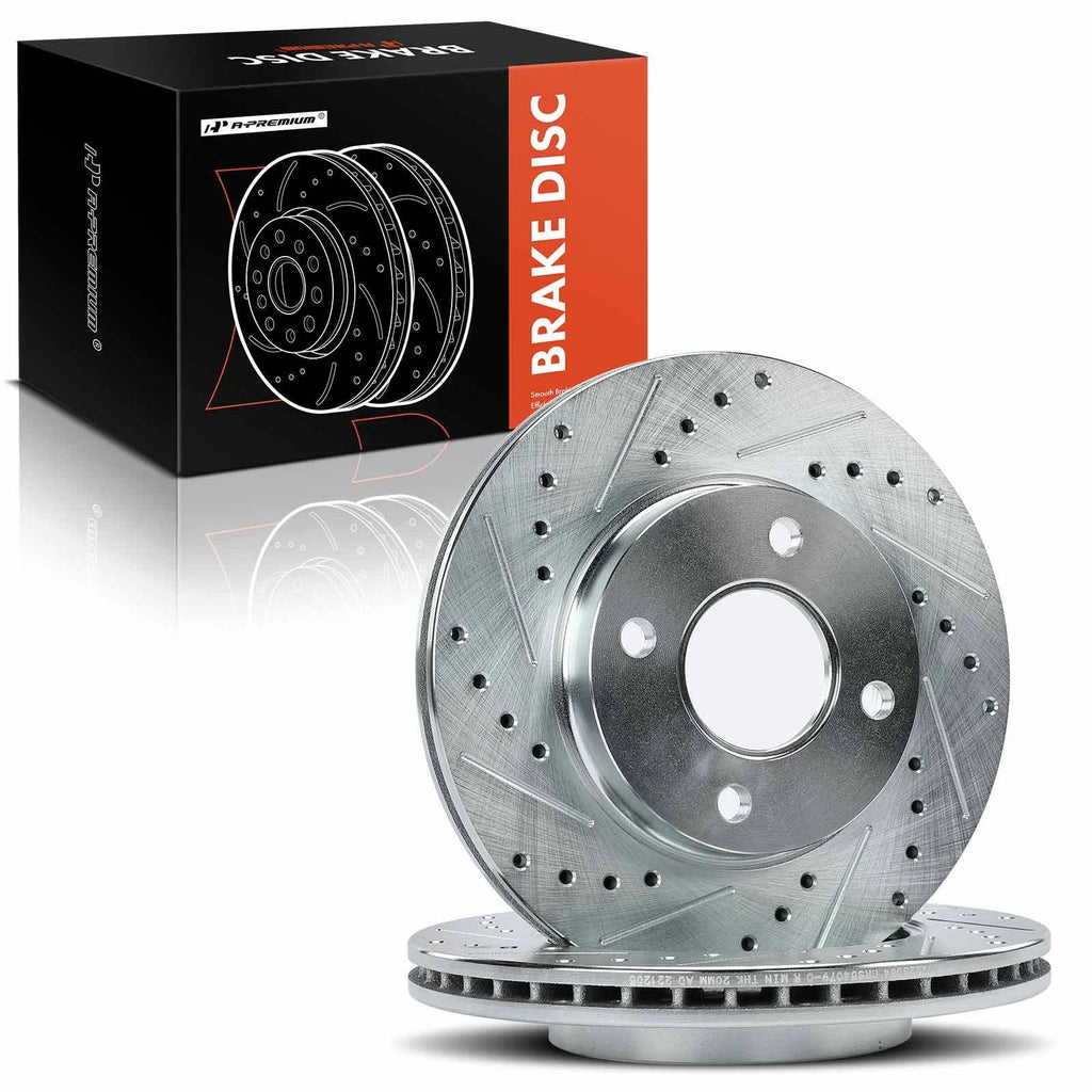 Front Side Drilled Brake Rotors for Ford Focus (2000–2004)