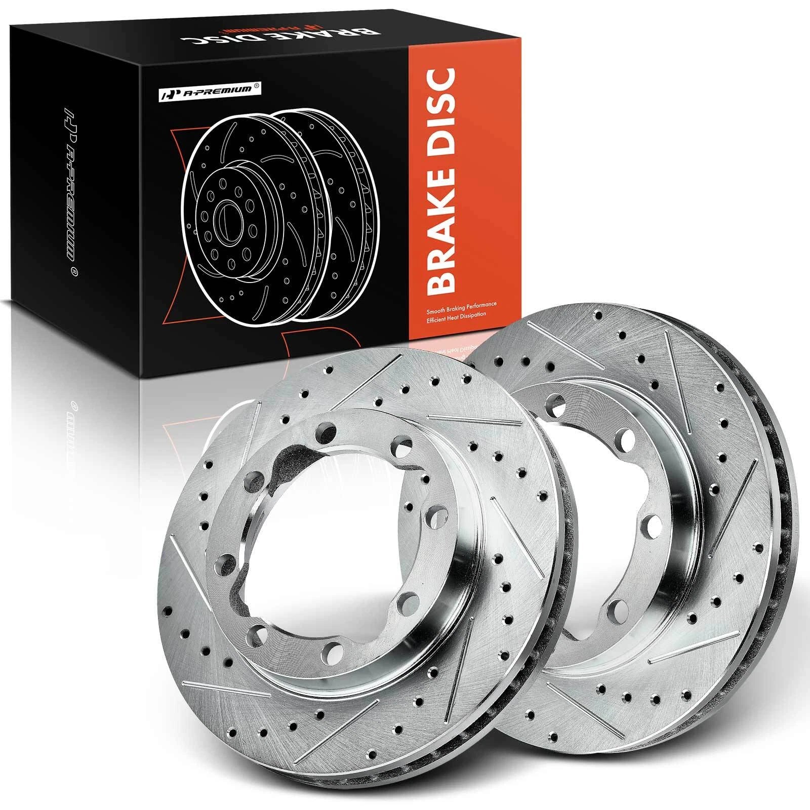 Drilled Brake Rotors for Dodge Ram 2500 3500 Chevrolet K3500 GMC