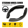 2X Carbon Fiber Steering Wheel Booster Cover for Mercedes Benz