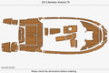 EVA Pads for Benetau Antares 78 (2013) - Cockpit Swim Platform Teak Deck