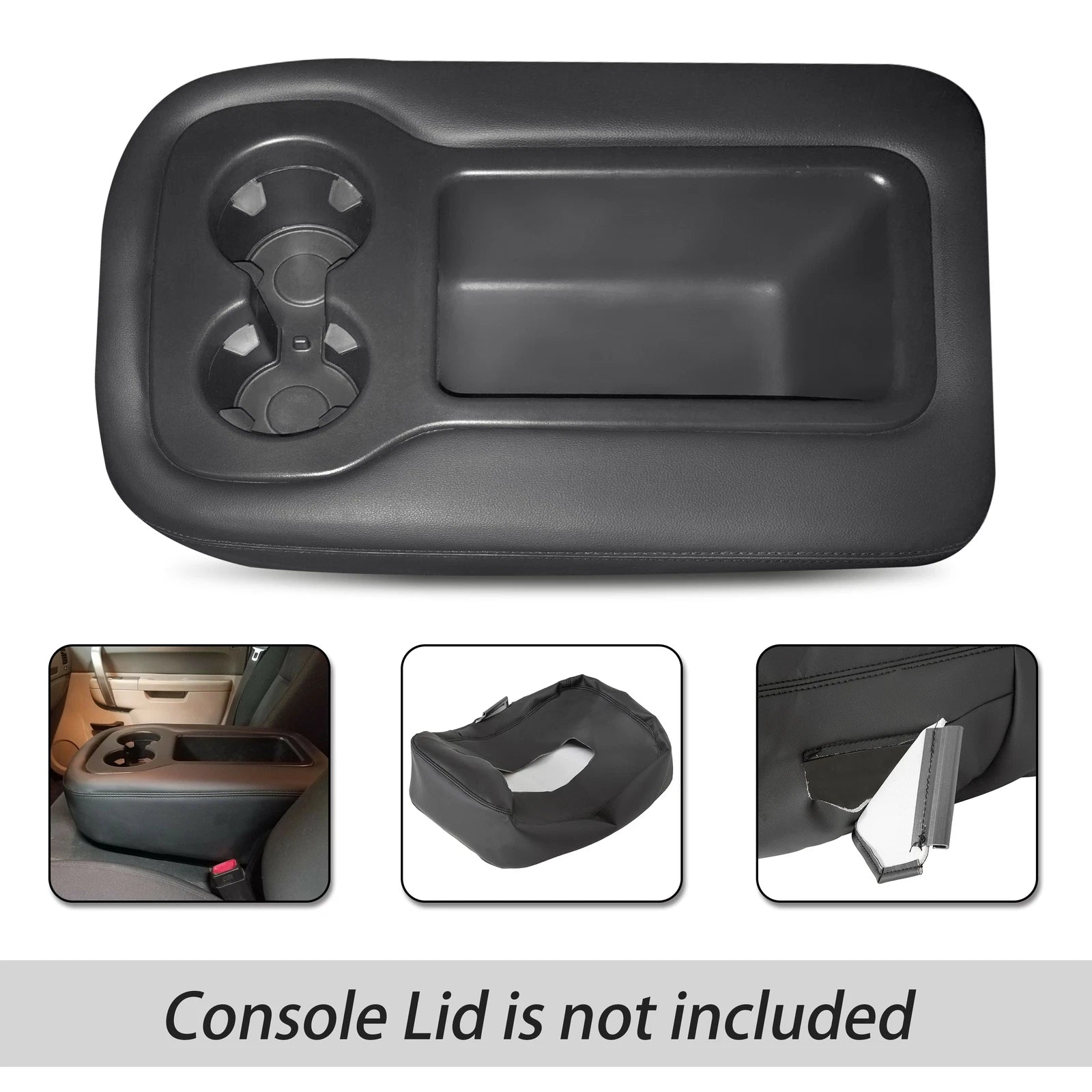 Leather Armrest Cover for Chevy Silverado 1500 2500 3500 (2007–2013)