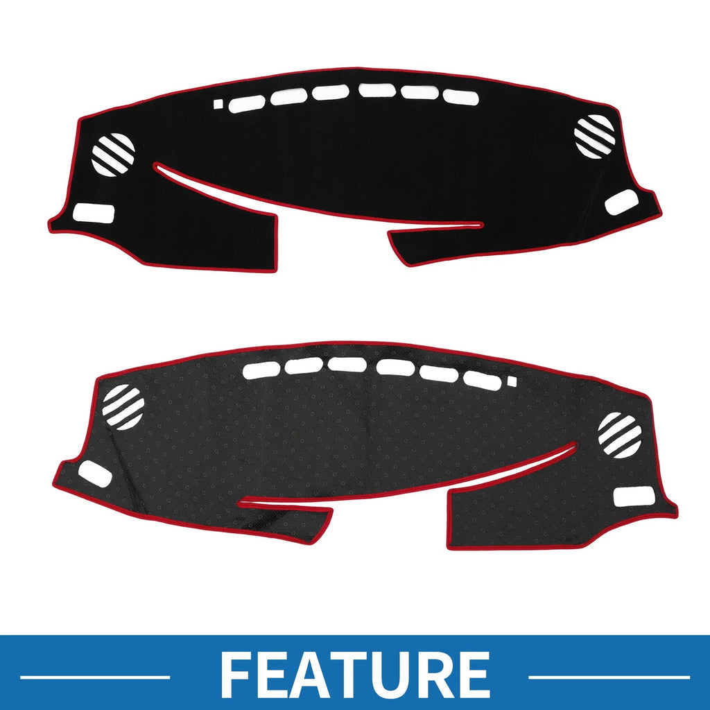 Dashboard Cover Mat for Lexus ES ES350 ES300h (2013–2021) Black Red
