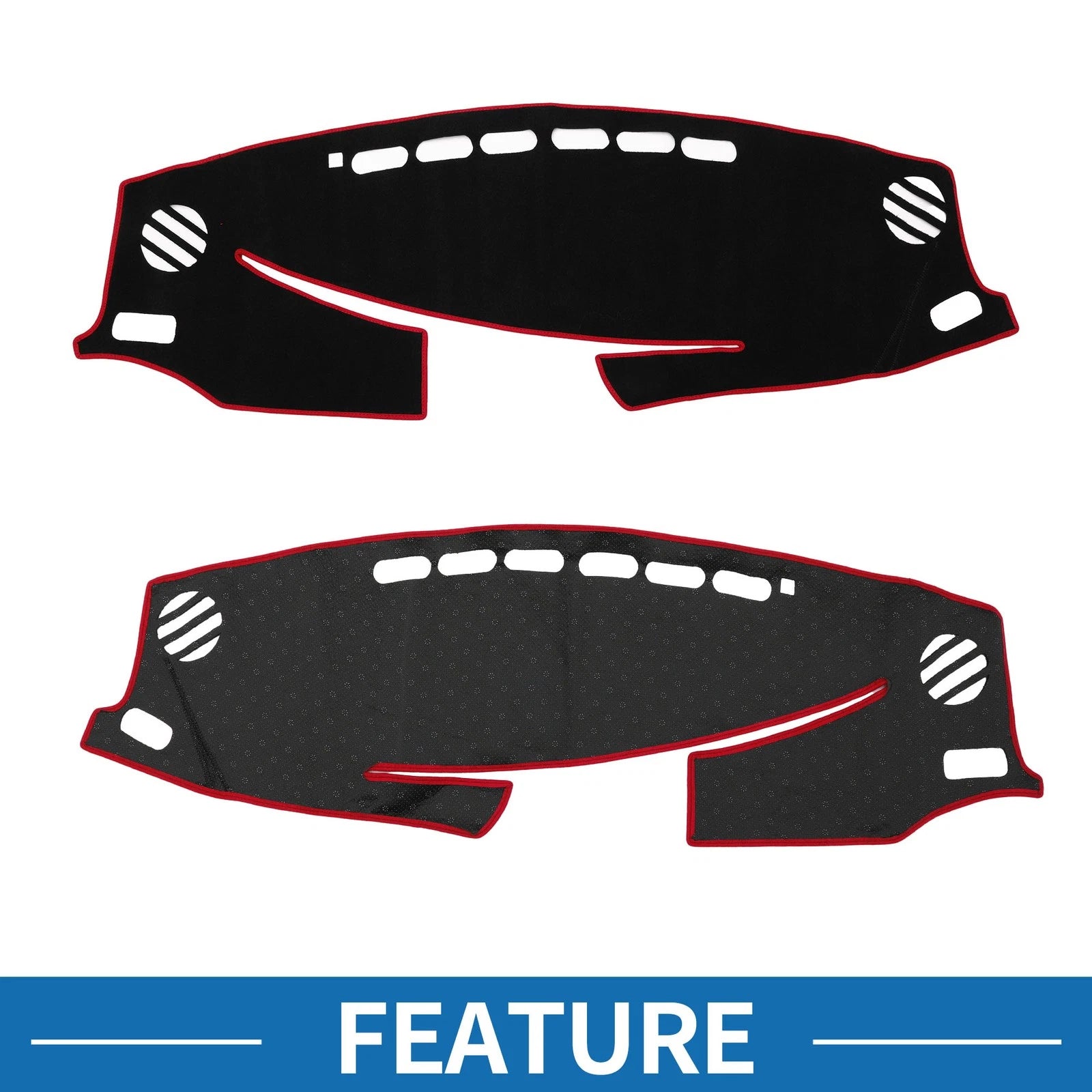 Dashboard Cover Mat for Lexus ES ES350 ES300h (2013–2021) Black Red