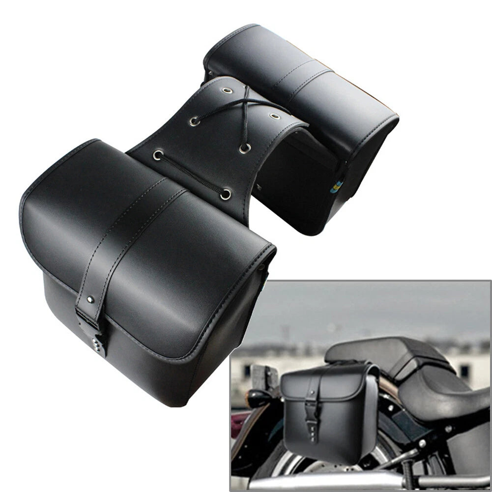 Saddlebags Luggage for Harley-Davidson Sportster, Honda, Yamaha (Universal)