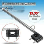 Stainless Steel Rail Clamp for Boat Marine Yacht (15'' Length)