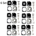 6X Carburetor Gasket Kit for ECHO SRM 2100 GT2150 (Zama RB-64 C1U-K47)
