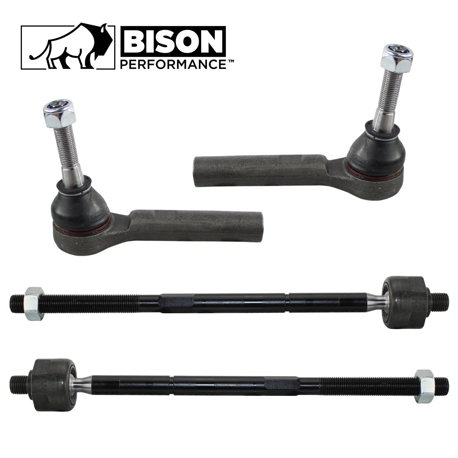 Set of 4 Inner & Outer Steering Tie Rod Ends for Chrysler Dodge