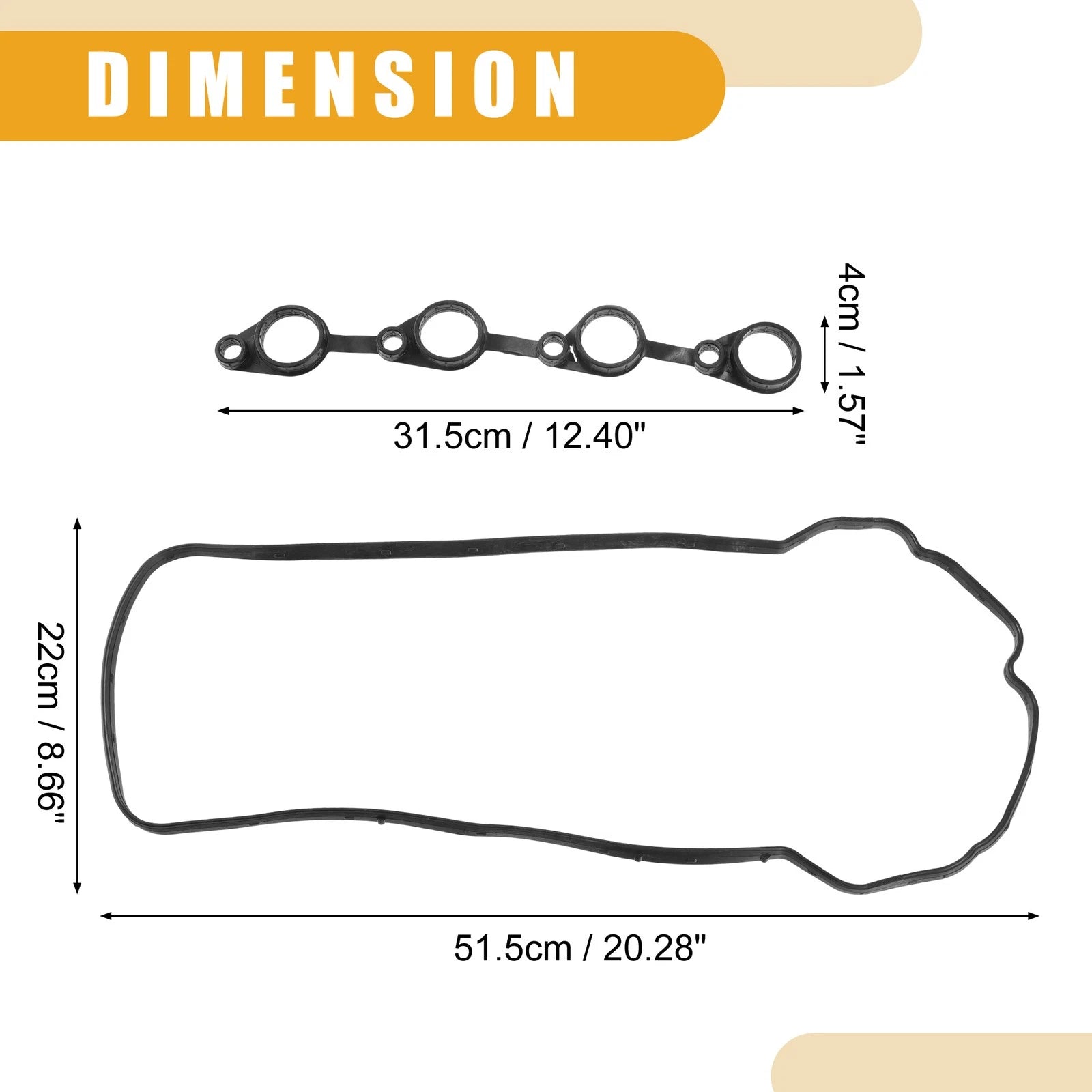 Set of 1 Engine Valve Cover Gasket No. 22441-2B002 for Hyundai i30 (2007–2011)