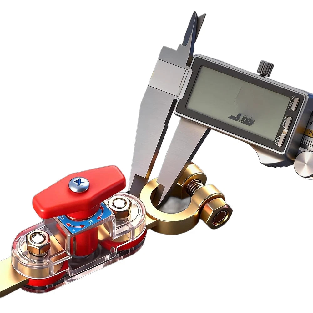 Car Battery Disconnect Switch for Universal Use (6.2 x 5.8 x 4.5 cm)