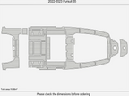 EVA Pads for Pursuit 35 Swim Platform Cockpit Boat (2022–2023) Faux Teak