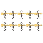 1020pcs Metal Propeller Turbo Spinner for DIY Fishing Lure