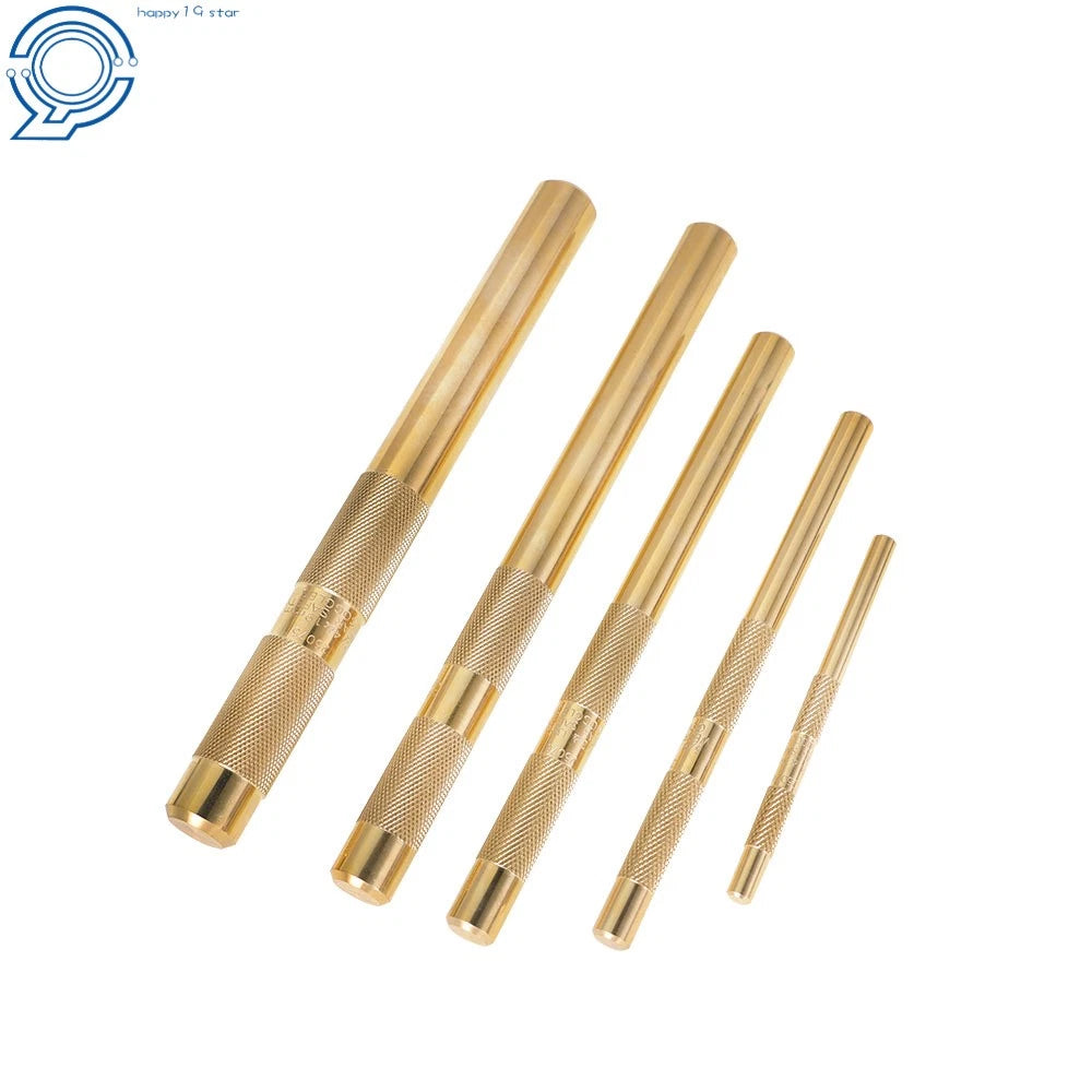 5 Pcs Brass Drift Punch Set for Automotive Use (1/4" to 3/4")