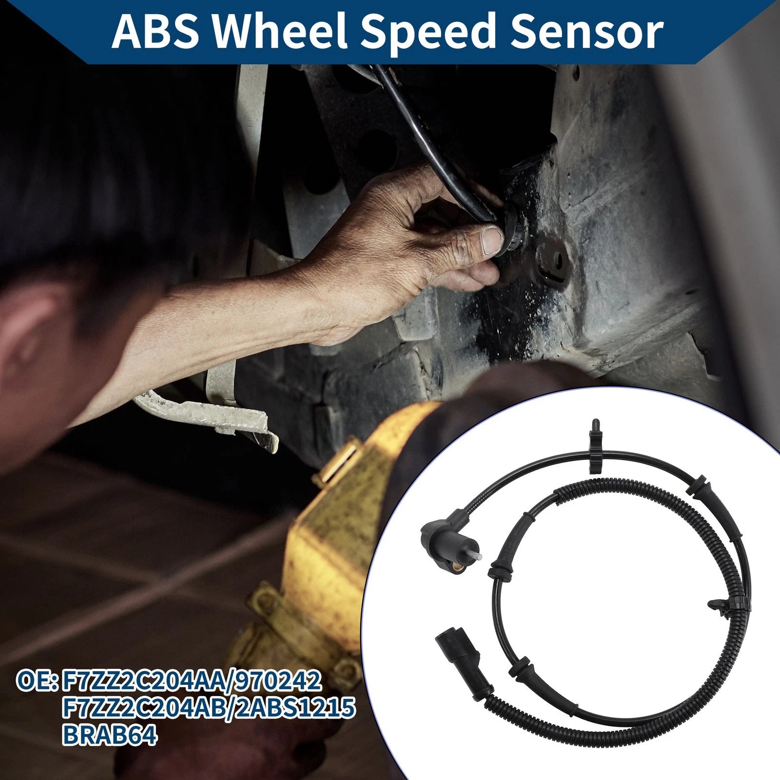 ABS Wheel Speed Sensor for Ford Mustang (1994–2004) No.F7ZZ2C204AA/970242