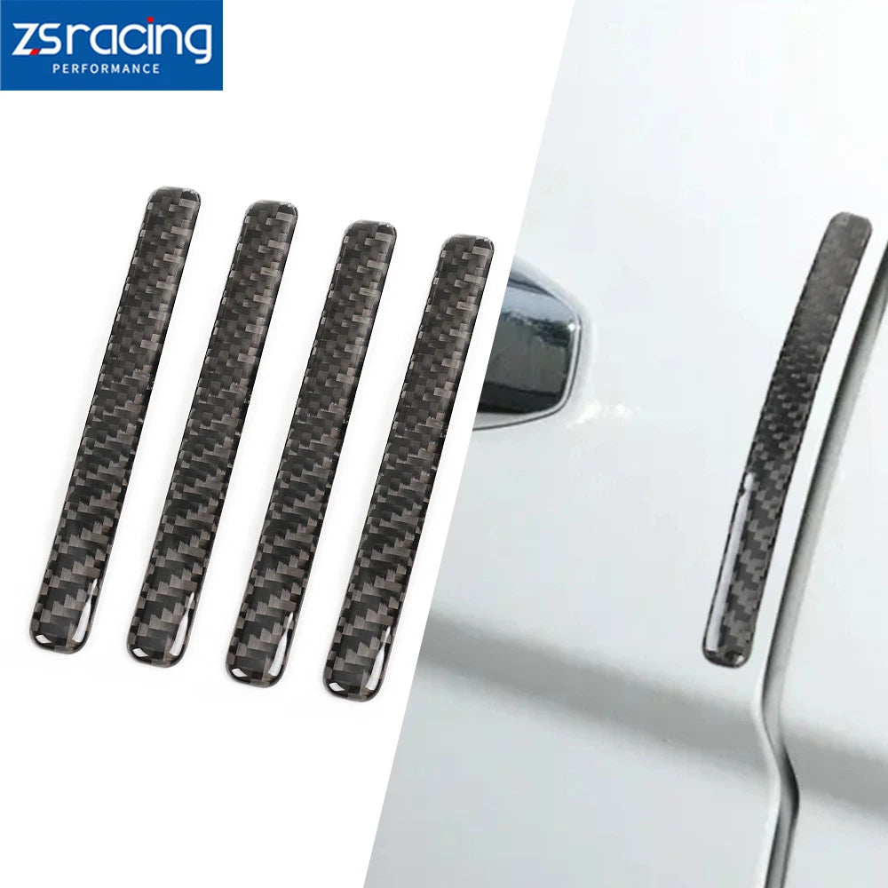 Set of 4 Carbon Fiber Door Edge Protection Guards