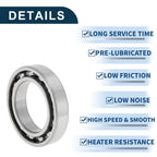 Deep Groove Ball Bearing 50x80x16mm for Scooter/Skateboard (1 Pc)