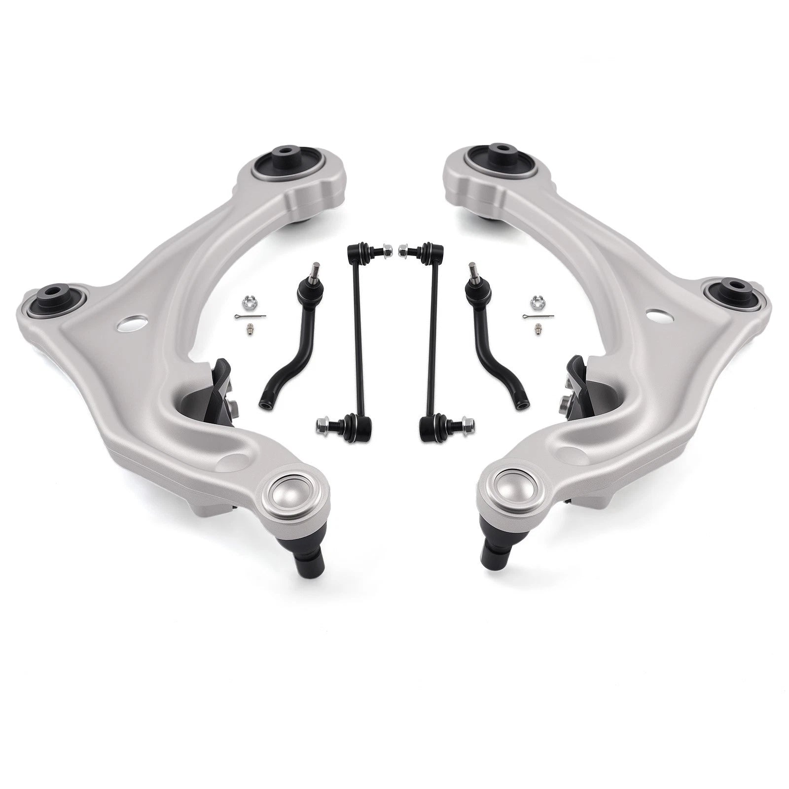 Front Lower Control Arms Outer Tie Rods Sway Bar Links for Nissan Murano (2009–2014)