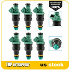 Set of 6 Fuel Injectors for BMW 325i 325is 525i 2.5L L6