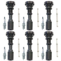 Set of 6 NGK Spark Plugs & Denso Coil Boots for Santa Fe XG350 Sedona V6