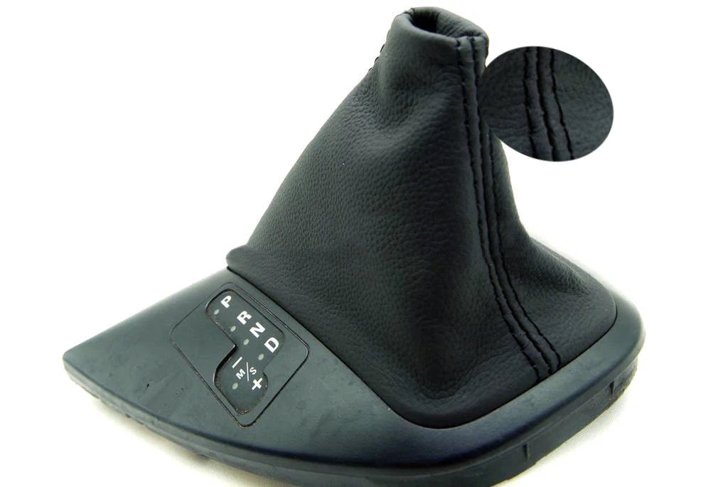 Leather Automatic Shift Boot for BMW X5 (2000–2006) Triptonic Black