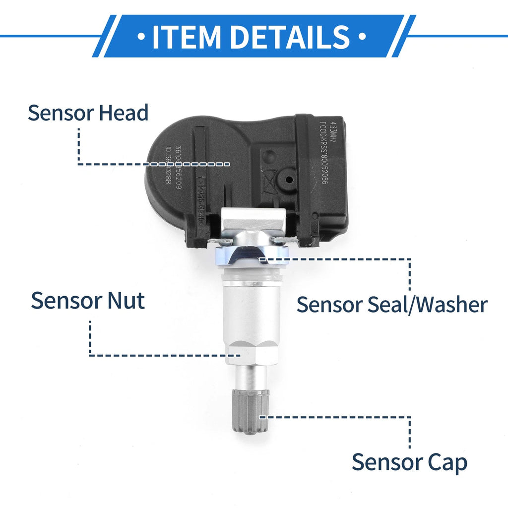 Tire Pressure Sensor for BMW 220i (2014–2020) 36106856209 433MHz