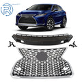 Front Upper Grill Assembly for Lexus RX350 RX450h (2020–2022) Chrome/Black