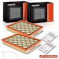 2X Engine Air Filter for BMW X5 (2009–2014) L6 3.0L Flexible Panel