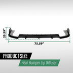 Gloss Black Rear Bumper Diffuser for BMW X5 G05 M Sport (2019–2025)