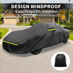 Waterproof 233D-PU Car Cover for Porsche 911 (2013-2023) with Zipper