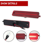 Red Lens LED Rear Bumper Side Marker Lights for Pontiac Firebird Trans AM (1993–2002)