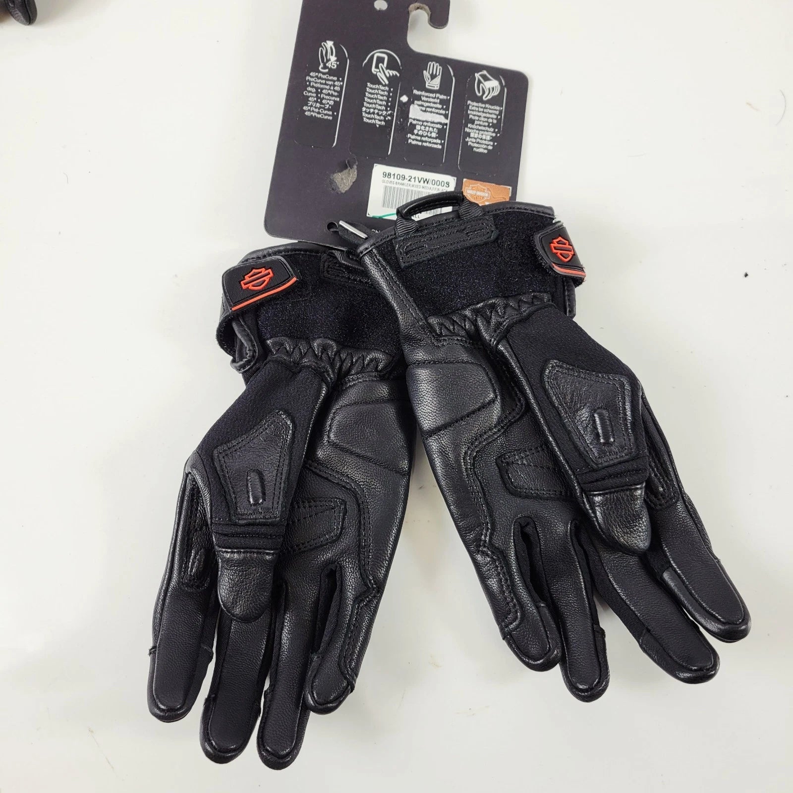 H-D Brawler Full-Finger Riding Gloves for Harley-Davidson (98109-21VW)