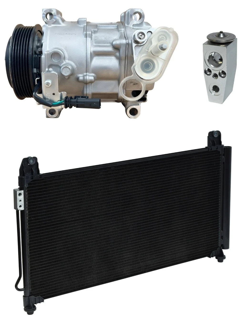AC Compressor Kit With Condenser for Chevrolet Silverado 3500 HD (2019)