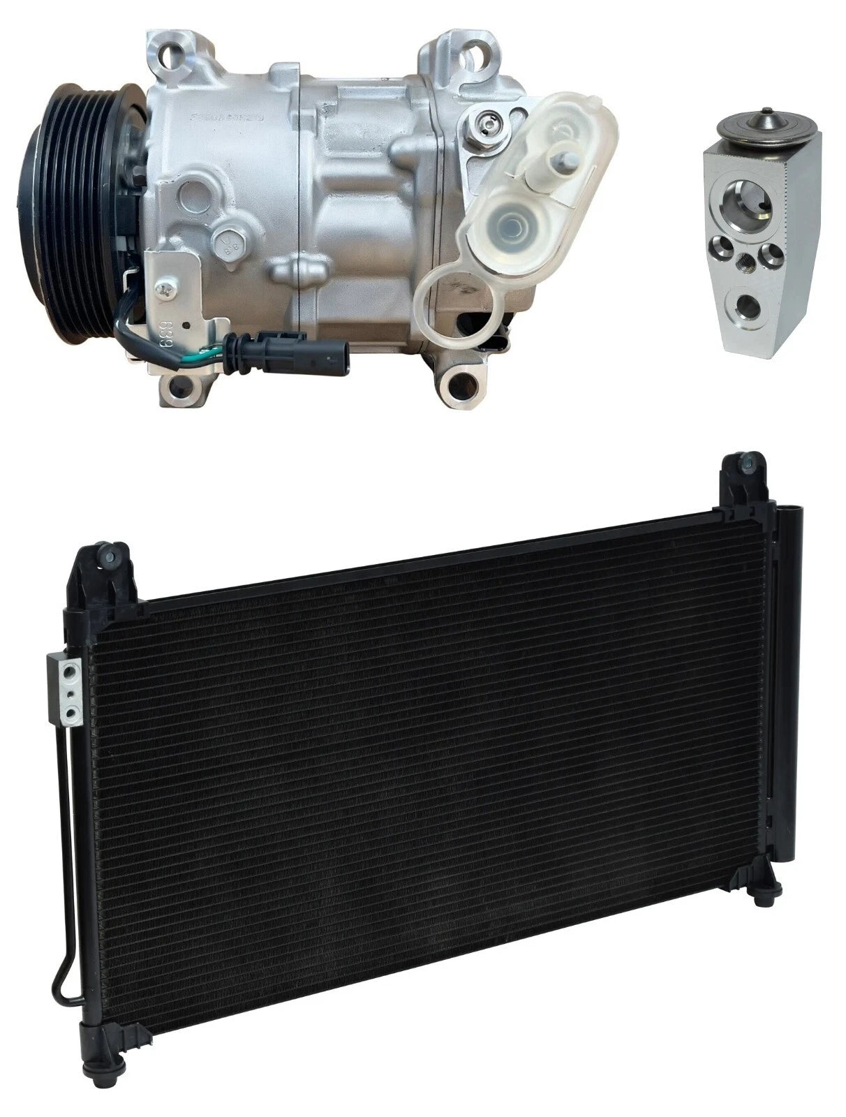 AC Compressor Kit With Condenser for Chevrolet Silverado 3500 HD (2019)