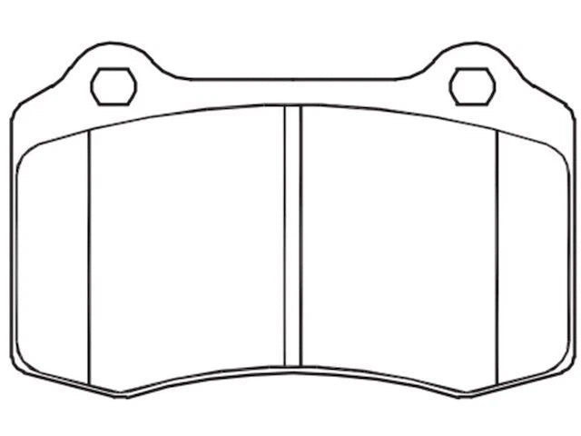 Rear Brake Pad Set for Jaguar XKR (2000–2006) QS364YR