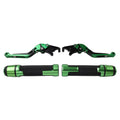 Green Extendable Brake Clutch Levers Grip Set for BMW S1000R S1000RR (2010-2023)
